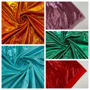 LIQUID METALLIC LAME FOIL SPANDEX FABRIC (by the yard)