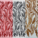 Luxury Festival Beaded Vine Lace Fabric, by The Yard.