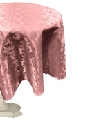 36" ROUND TABLECLOTH ROSES JACQUARD SATIN - New Creations Fabric & Foam Inc