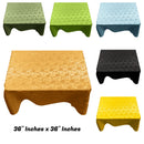 SQUARE TABLECLOTH ROSES JACQUARD SATIN (36" Inches x 36" Inches)