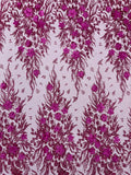 3D Floral Big Glitter Damask Design On A Mesh Lace 54" Wide| New Creations Fabric & Foam Inc. - New Creations Fabric & Foam Inc