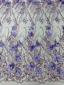 3d Luxury satin floral glitter fabric| New Creations Fabric & Foam Inc. - New Creations Fabric & Foam Inc
