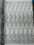 3d Luxury satin floral glitter fabric| New Creations Fabric & Foam Inc. - New Creations Fabric & Foam Inc