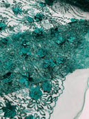 3d Luxury satin floral glitter fabric| New Creations Fabric & Foam Inc. - New Creations Fabric & Foam Inc