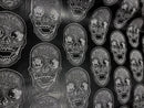 3D SKULL VINYL FABRIC (By The Yard ) - New Creations Fabric & Foam Inc