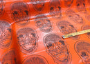 3D SKULL VINYL FABRIC (By The Yard ) - New Creations Fabric & Foam Inc