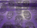 3D SKULL VINYL FABRIC (By The Yard ) - New Creations Fabric & Foam Inc