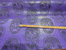 3D SKULL VINYL FABRIC (By The Yard ) - New Creations Fabric & Foam Inc