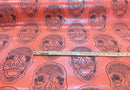 3D SKULL VINYL FABRIC (By The Yard ) - New Creations Fabric & Foam Inc