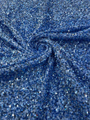 SEQUIN VELVET FABRIC (By The Yard)