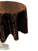 45" ROUND TABLECLOTH ROSES JACQUARD SATIN - New Creations Fabric & Foam Inc