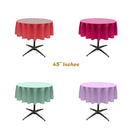 45" ROUND POLY POPLIN SEAMLESS TABLECLOTH