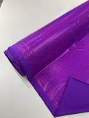 FOGGY SHATTERED GLASS FOIL SPANDEX FABRIC (by the yard)