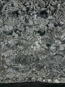 HABISCOUS SEQUIN STRETCH MESH FABRIC (By The Yard)