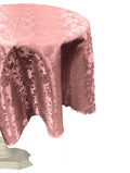 54" ROUND TABLECLOTH ROSES JACQUARD SATIN - New Creations Fabric & Foam Inc