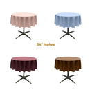 54" ROUND POLY POPLIN SEAMLESS TABLECLOTH