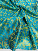 SMALL METALLIC CROSS JACQUARD SATIN FABRIC (By The Yard)