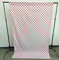 58" Wide x 120" High, Poly Cotton Polka Dot Decorative Backdrop Drape Curtain Divider, 1 Panel - New Creations Fabric & Foam Inc