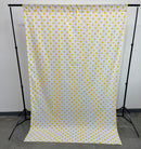 58" Wide x 120" High, Poly Cotton Polka Dot Decorative Backdrop Drape Curtain Divider, 1 Panel - New Creations Fabric & Foam Inc