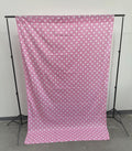 58" Wide x 120" High, Poly Cotton Polka Dot Decorative Backdrop Drape Curtain Divider, 1 Panel - New Creations Fabric & Foam Inc