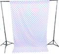 58" Wide x 120" High, Poly Cotton Polka Dot Decorative Backdrop Drape Curtain Divider, 1 Panel - New Creations Fabric & Foam Inc