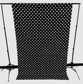 58" Wide x 120" High, Poly Cotton Polka Dot Decorative Backdrop Drape Curtain Divider, 1 Panel - New Creations Fabric & Foam Inc