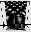 58" Wide x 120" High, Poly Cotton Polka Dot Decorative Backdrop Drape Curtain Divider, 1 Panel - New Creations Fabric & Foam Inc