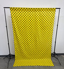 58" Wide x 120" High, Poly Cotton Polka Dot Decorative Backdrop Drape Curtain Divider, 1 Panel - New Creations Fabric & Foam Inc