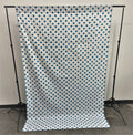 58" Wide x 120" High, Poly Cotton Polka Dot Decorative Backdrop Drape Curtain Divider, 1 Panel - New Creations Fabric & Foam Inc