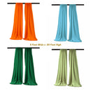 Backdrop Drape Curtain 5 Feet Wide x 20 Feet High, Polyester Poplin SEAMLESS 1 SETS.