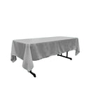 60" X 90" Rectangular Polyester Poplin Tablecloth - New Creations Fabric & Foam Inc