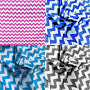 CHEVRON ZIG ZAG POLY COTTON (by the yard)