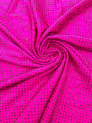 RHINESTONE NYLON SPANDEX FABRIC (By The Yard)
