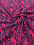 PYTHON SNAKE DIGITAL PRINT ON A SPANDEX FABRIC (By The Yard)