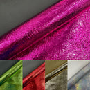 Crush Chrome Mirror Shiny Vinyl 54" Wide, Upholstery Crafting Accessories Applications.