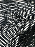 Big Hole Fish Net Diamond Mesh On Stretch Spandex Fabric.