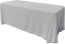 86" X 156" Rectangular Seamless Polyester Poplin Tablecloth, for Party/Wedding Tablecloth - New Creations Fabric & Foam Inc