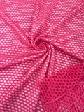 Big Hole Fish Net Diamond Mesh On Stretch Spandex Fabric.