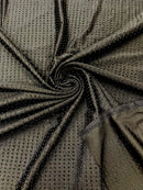 RHINESTONE NYLON SPANDEX FABRIC (By The Yard)