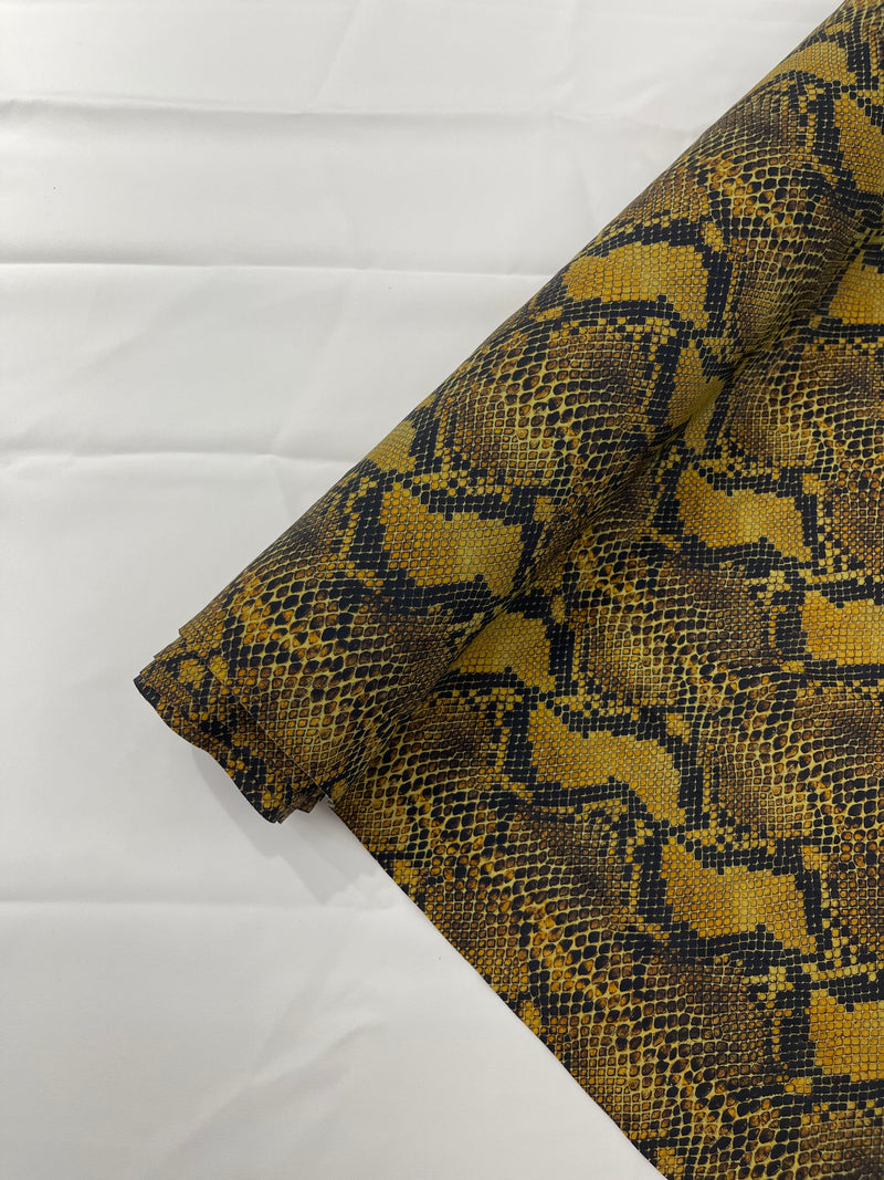 PYTHON SNAKE DIGITAL PRINT ON A SPANDEX FABRIC (By The Yard)