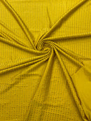 RHINESTONE NYLON SPANDEX FABRIC (By The Yard)