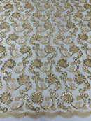 PAMELA FLORAL EMBRIDERY LACE (By The Yard)