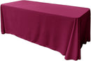 90" X 108" Rectangular Seamless Polyester Poplin Tablecloth, for Party/Wedding Tablecloth - New Creations Fabric & Foam Inc