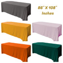 90" X 108" Rectangular Seamless Polyester Poplin Tablecloth, for Party/Wedding Tablecloth - New Creations Fabric & Foam Inc