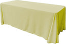 90" X 132" Rectangular Seamless Polyester Poplin Tablecloth, for Party/Wedding Tablecloth - New Creations Fabric & Foam Inc