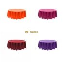 96" ROUND POLY POPLIN SEAMLESS TABLECLOTH - New Creations Fabric & Foam Inc