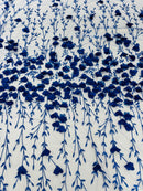 Satin 3D floral glitter sequin fabric/prom/wedding lace/costume/apparel.