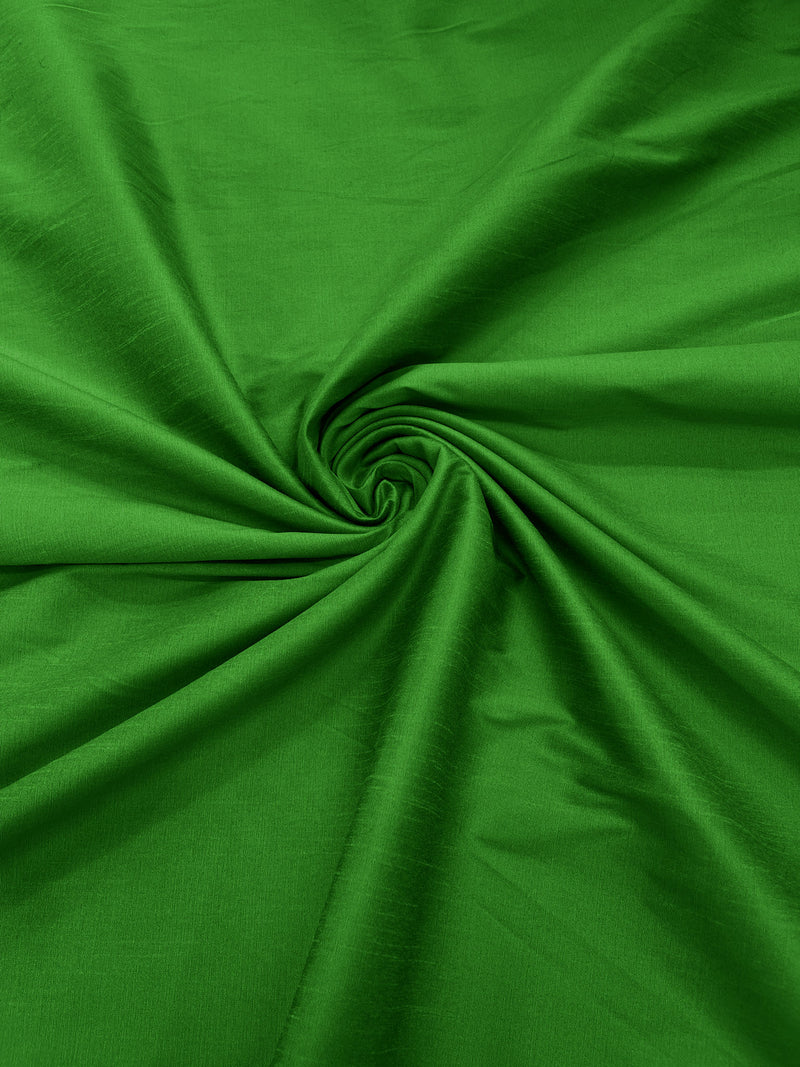 Apple Green -Polyester Dupioni Faux Silk Fabric/ 55” Wide/Wedding Fabric/Home Decor.