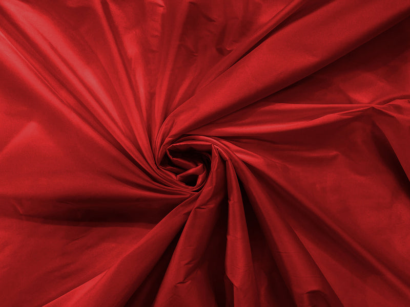 Apple Red - 100% Polyester Imitation Silk Taffeta Fabric 55" Wide/Costume/Dress/Cosplay/Wedding.