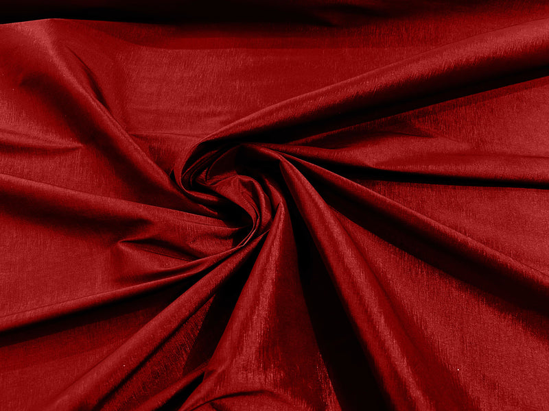 Apple Red Solid Medium Weight Stretch Taffeta Fabric 58/59" Wide-Sold By The Yard.